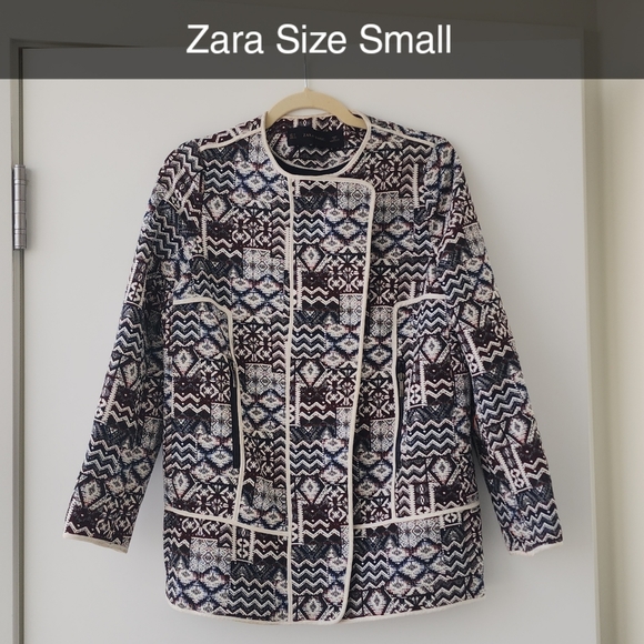 Zara pattern coat - Picture 1 of 2